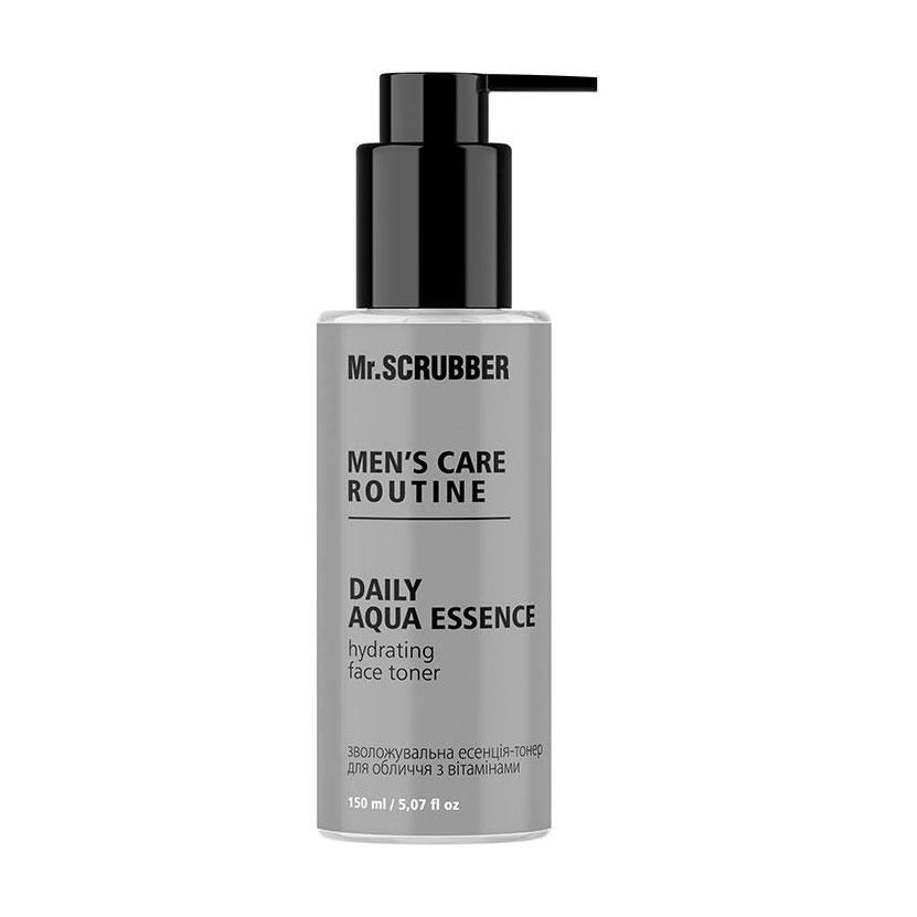 Зволожувальна есенція-тонер для обличчя Mr.Scrubber Men's Care Routine з вітамінами, 150 мл